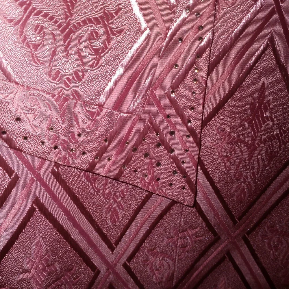 Terramina Size 8 Skirt Suit Pink Geometric Vintage Embroidered Jeweled